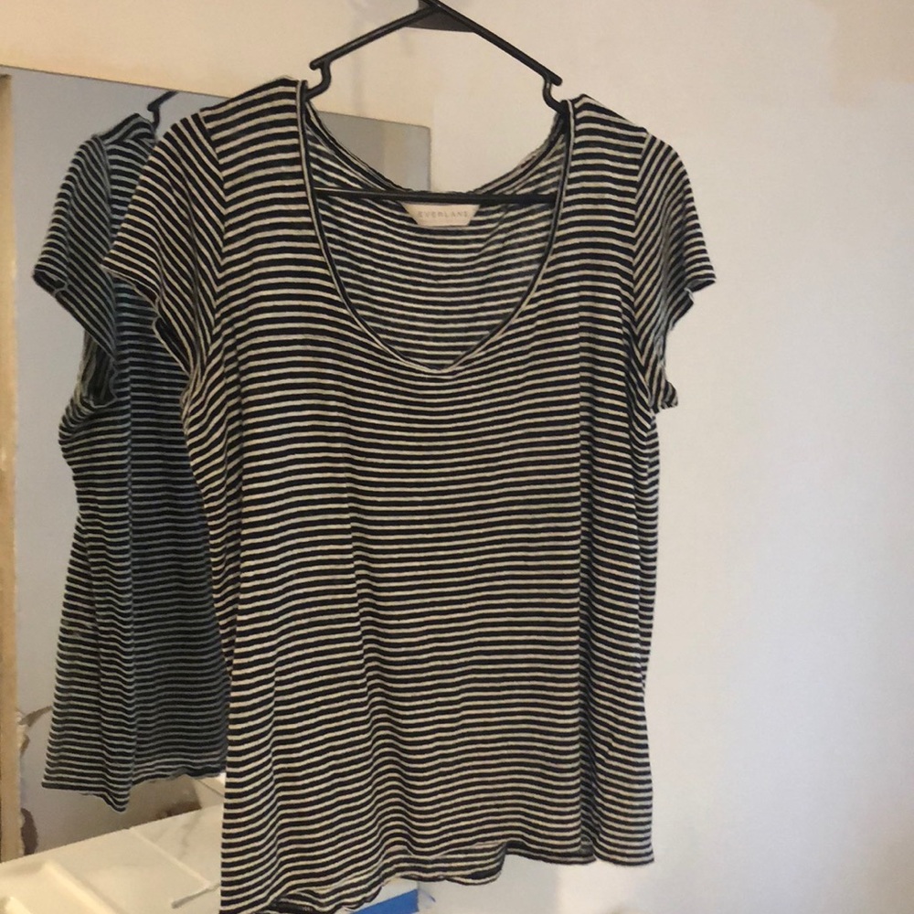 Everlane Linen striped tee